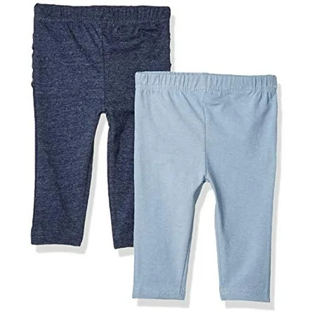 Quiltex Newborn Baby Girls' Ruffle Bottom Leggings, 2-Pack | Walmart (US)