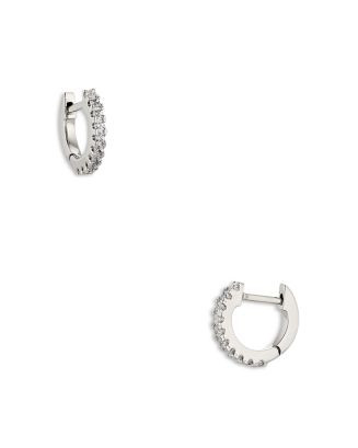 Nadri Pavé Huggie Hoop Earrings in 18K Gold Plated or Rhodium Plated  | Bloomingdale's Jewelry &... | Bloomingdale's (US)