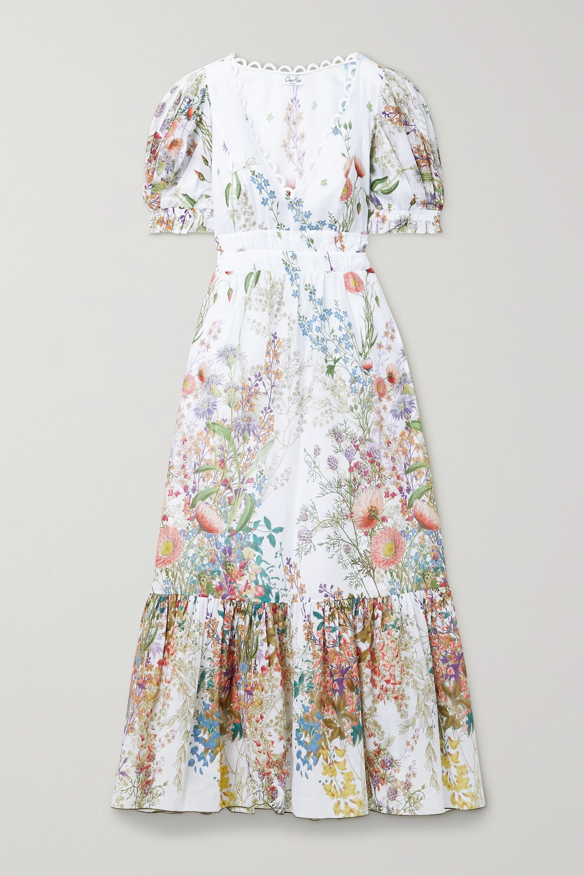Liberty floral-print cotton-poplin midi dress | NET-A-PORTER (US)