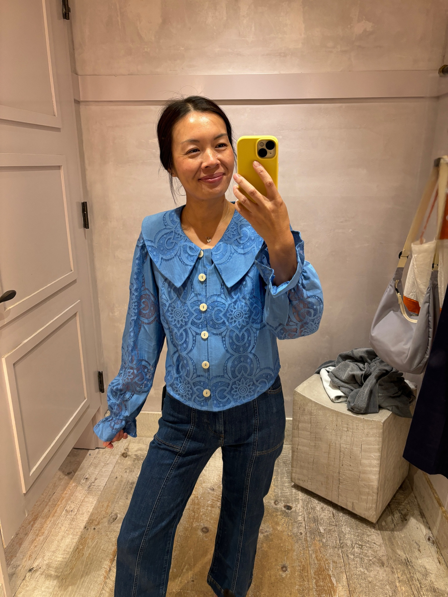 Cute top! Also on extra sale. Runs TTS 