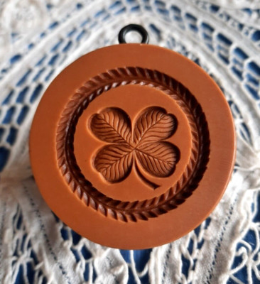 Springerle Speculaas Gingerbread Butter Chocolate Cookie Stamp Press MOLD CLOVER | eBay US