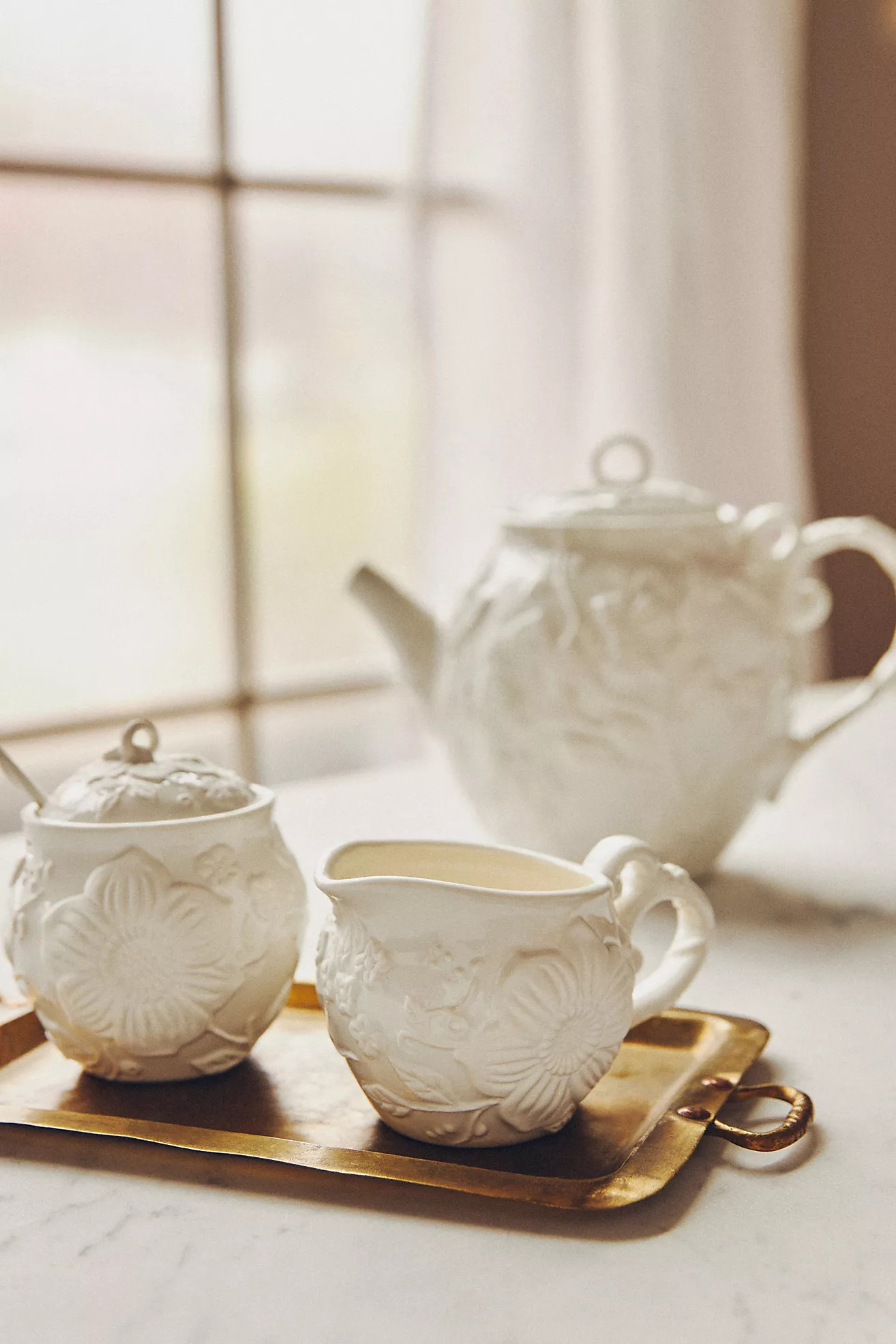 Luciana Stoneware Teapot | Anthropologie (US)