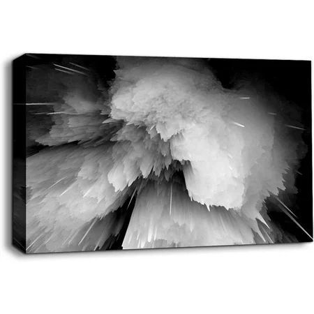 Wall26 Black and White Wall Art Abstract Canvas Wall Art Energy Wave Pictures Canvas Print Home Offi | Walmart (US)
