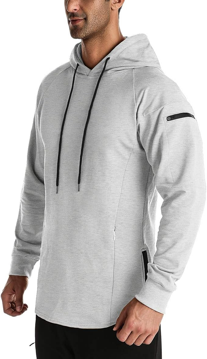 Men's Workout Hoodies for Gym and Running Muscle Fit Training Athletic Pullover Sweatshirts with ... | Amazon (US)