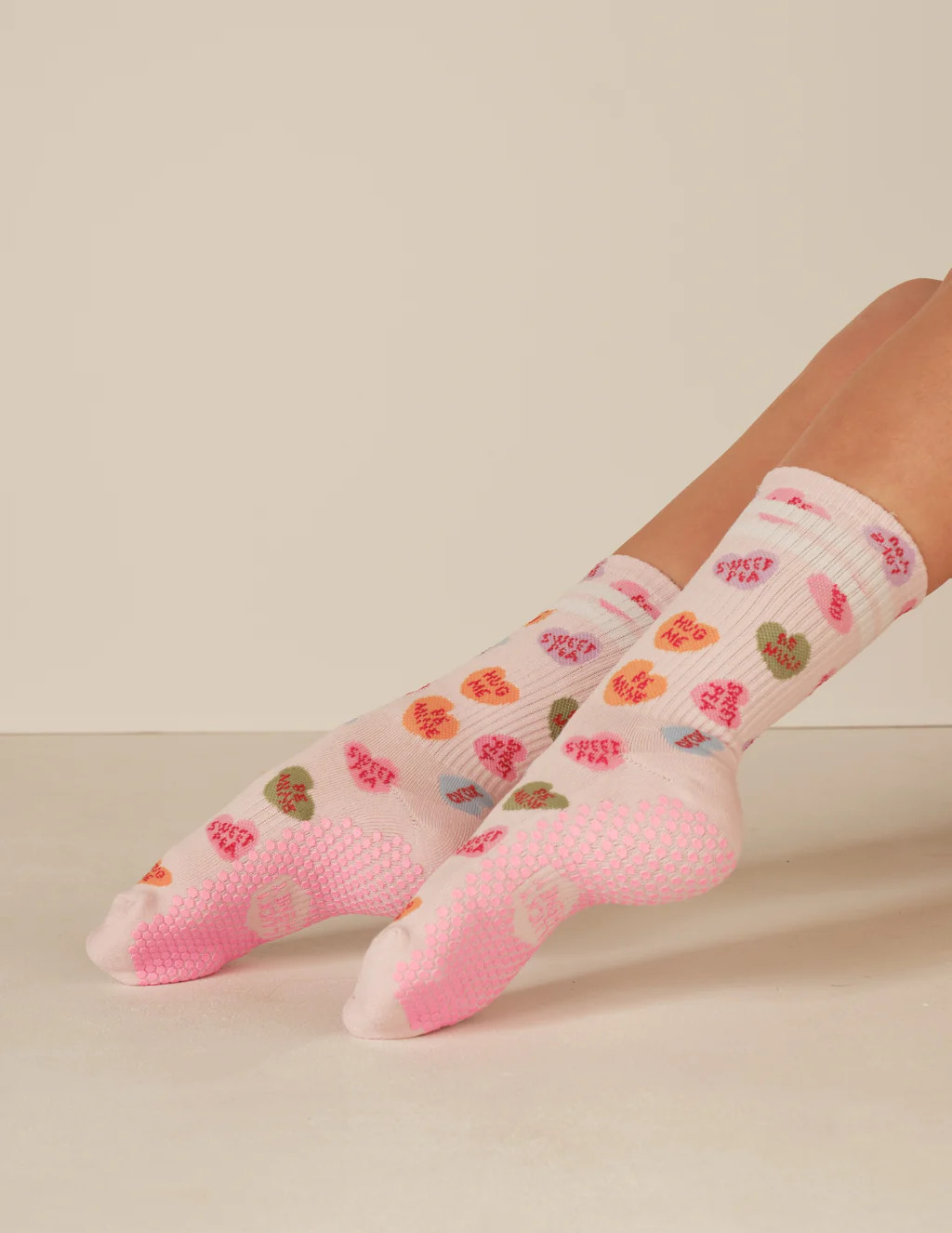The Tall Tube Print Grip Sock | LUCKY HONEY