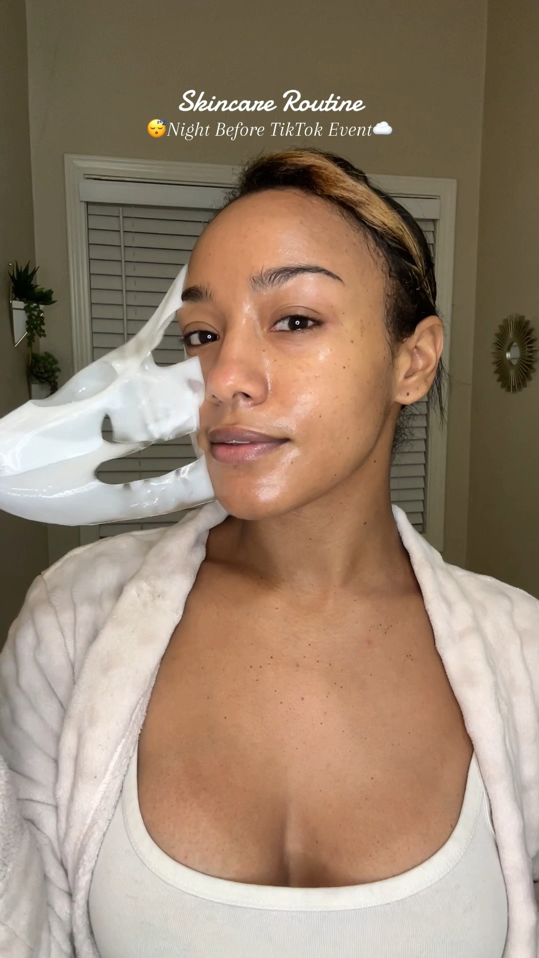 My skin is prepped and glowy in time for the TikTok event! 🤩🙌✨
