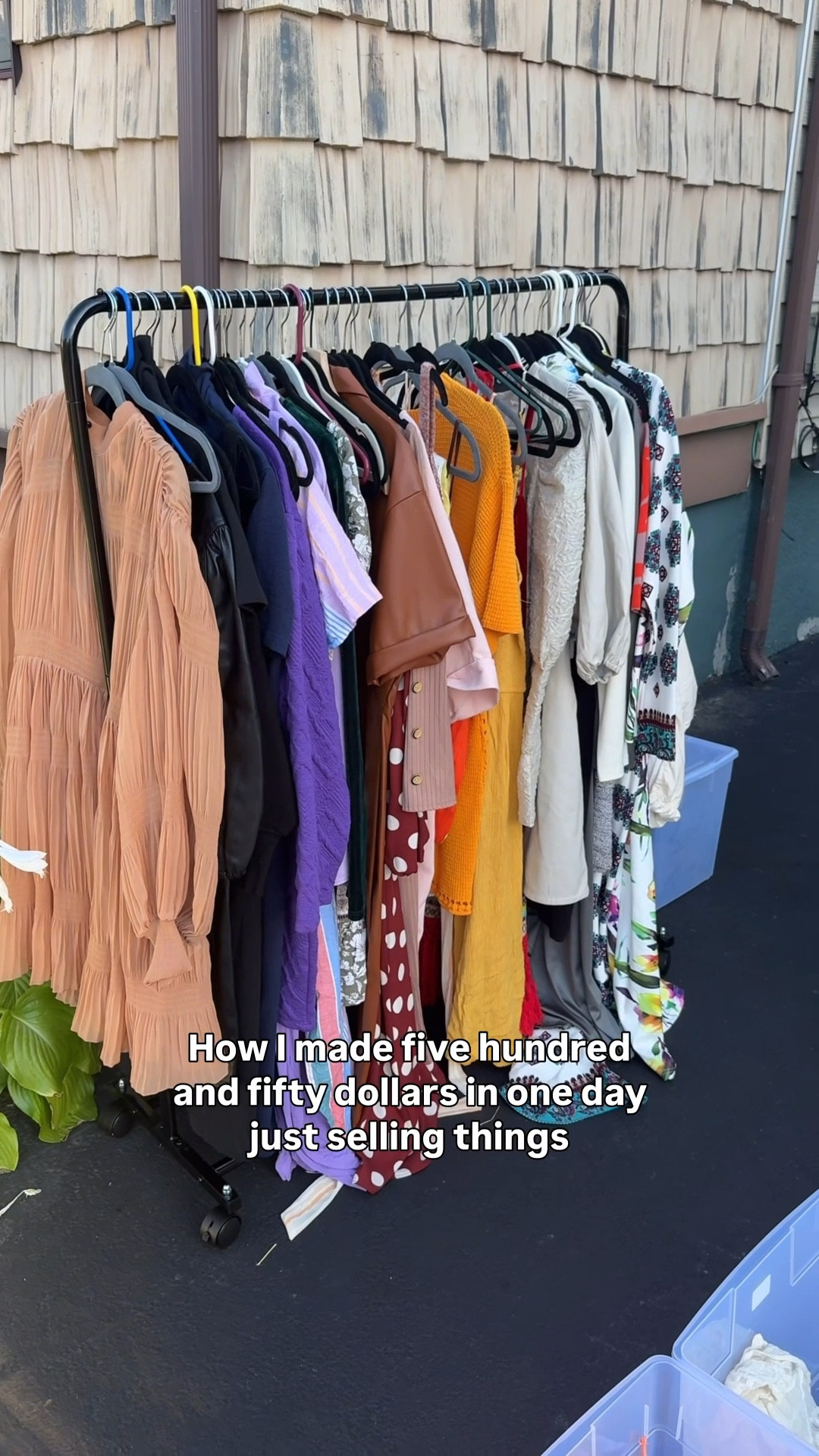 I made $550 in one afternoon just by selling what I had in my closet! My collection new and gently loved clothes, shoes, and bags were ready to go to new homes. 

I ordered some clothes racks, plastic bins, hangers and a chalkboard sign for about than $150 and was able to make a profit of $400! I advertised across social media and picked up a yard sale permit from my local city hall and I was on my way  

#LTKFindsUnder100 #LTKStyleTip #LTKFindsUnder50