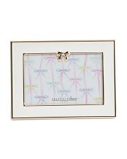 4x6 Two Tone Bow Tabletop Picture Frame | TJ Maxx