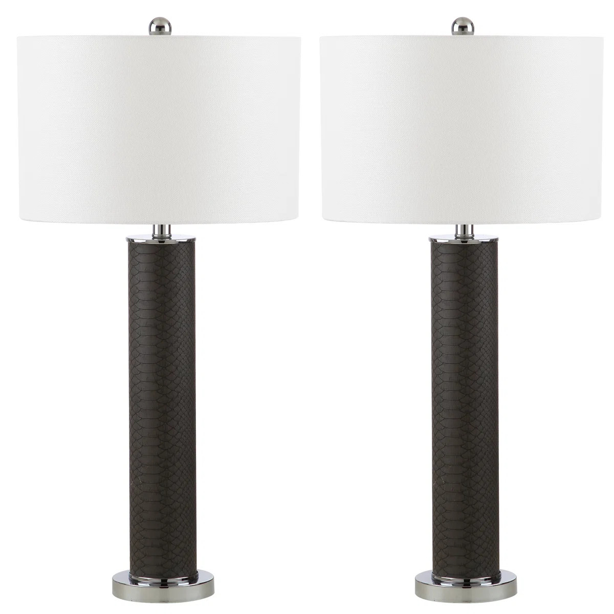 Lend a subtle touch of texture to any tabletop with this essential table lamp set, the perfect ad... | Wayfair North America