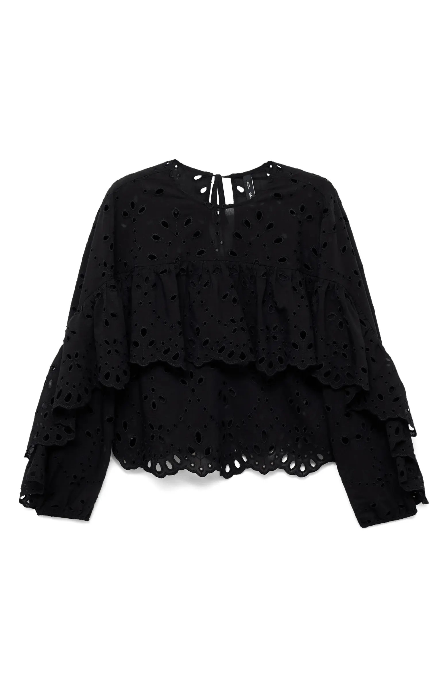 Molly Embroidered Eyelet Flutter Sleeve Top | Nordstrom
