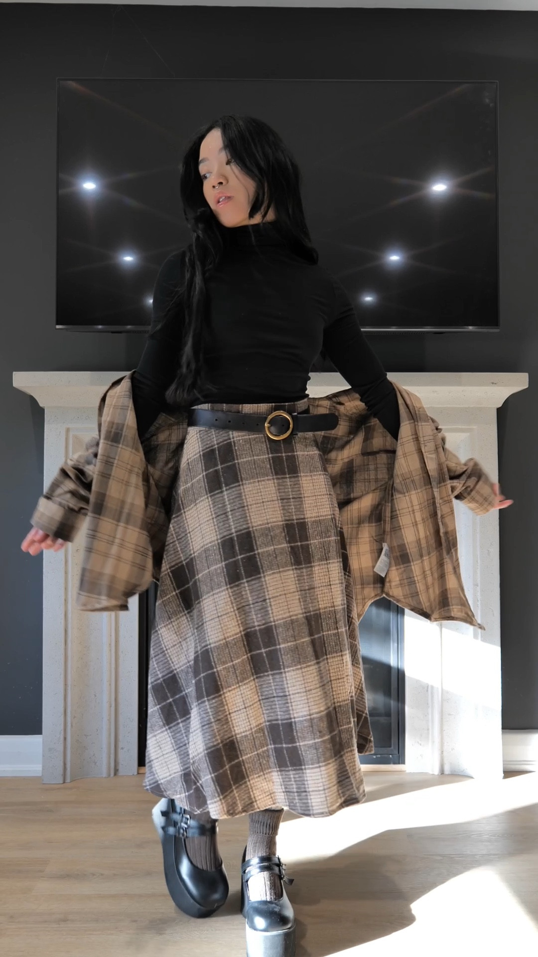 Button up shirt, skirt + shoes from ROMWE! Use discount code “RMQ41273” for $$ off! 

#LTKStyleTip #LTKWorkwear #LTKFindsUnder50