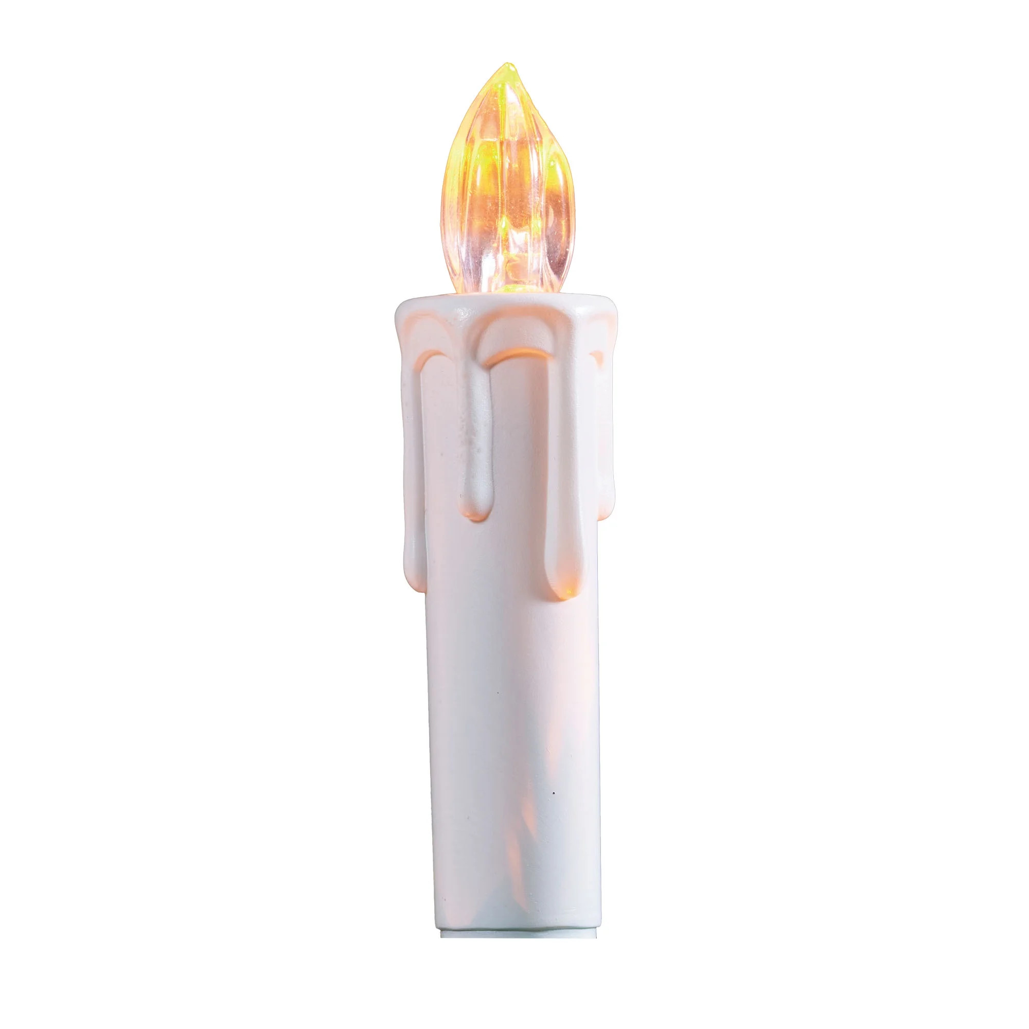Battery-Operated White Cordless LED Clip Christmas Candles Ornament with Remote, 10 Count, by Hol... | Walmart (US)