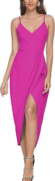 CMZ2005 Women's Sexy V Neck Backless Maxi Dress Sleeveless Spaghetti Straps Cocktail Party Dresse... | Amazon (US)