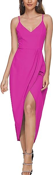 CMZ2005 Women's Sexy V Neck Backless Maxi Dress Sleeveless Spaghetti Straps Cocktail Party Dresse... | Amazon (US)