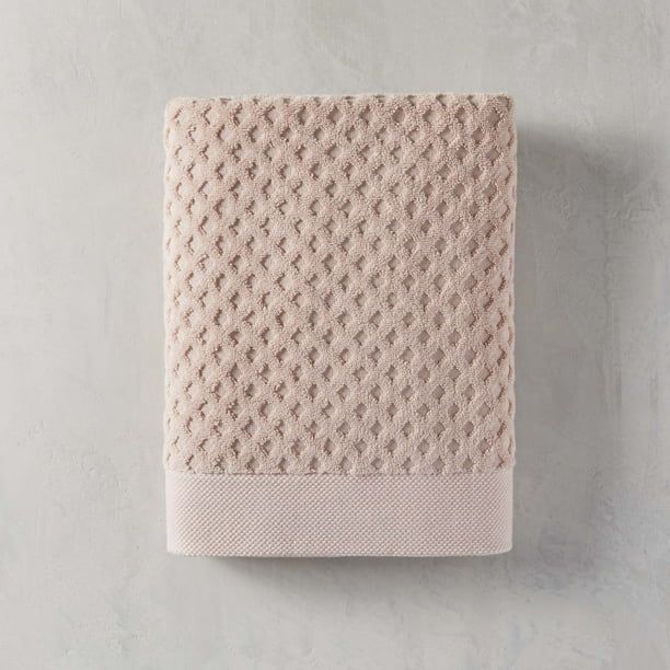 Better Homes & Gardens Signature Soft Texture Bath Towel, Cherry Blossom Pink - Walmart.com | Walmart (US)