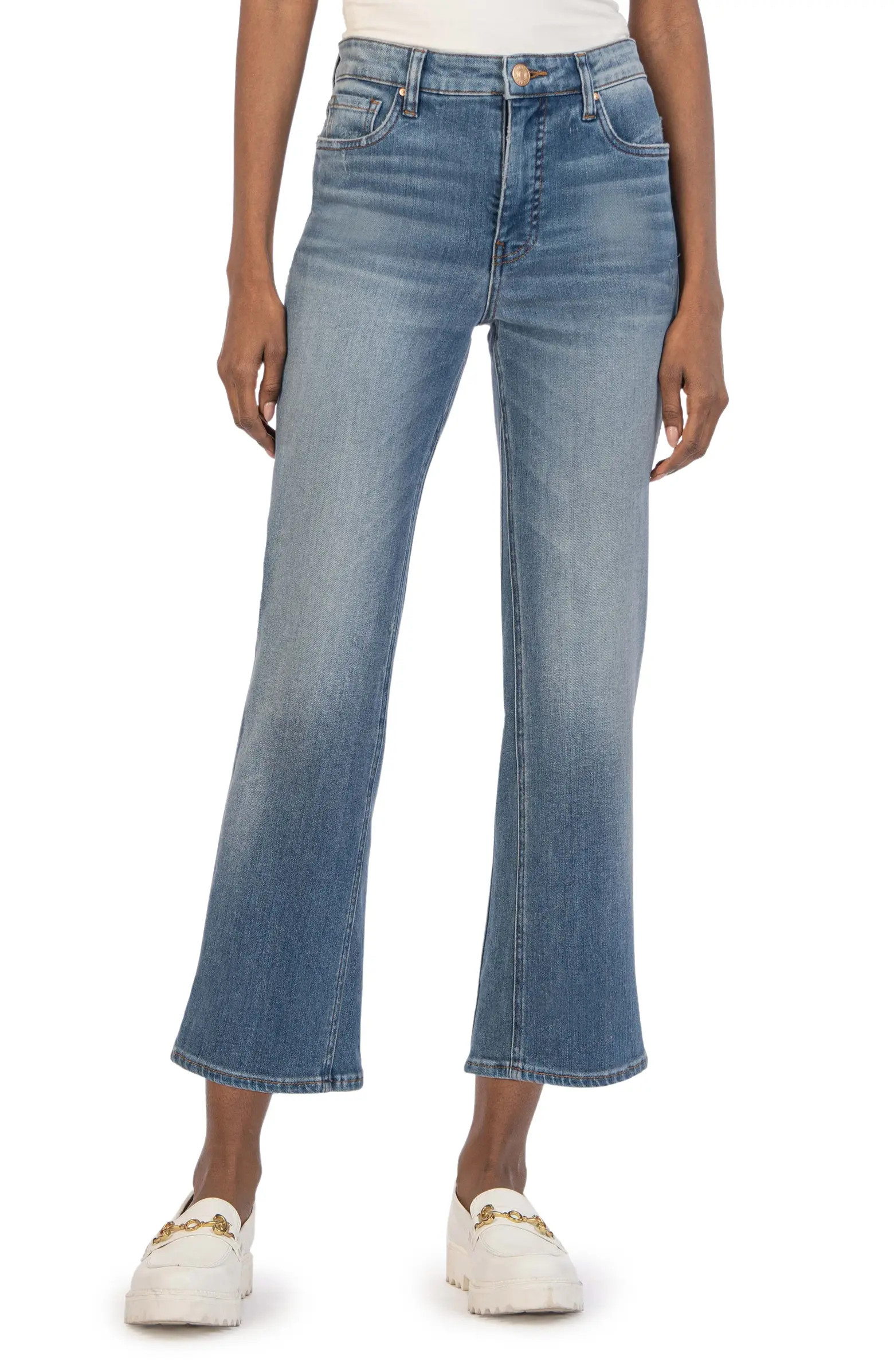 Kelsey Fab Ab High Waist Ankle Flare Jeans | Nordstrom