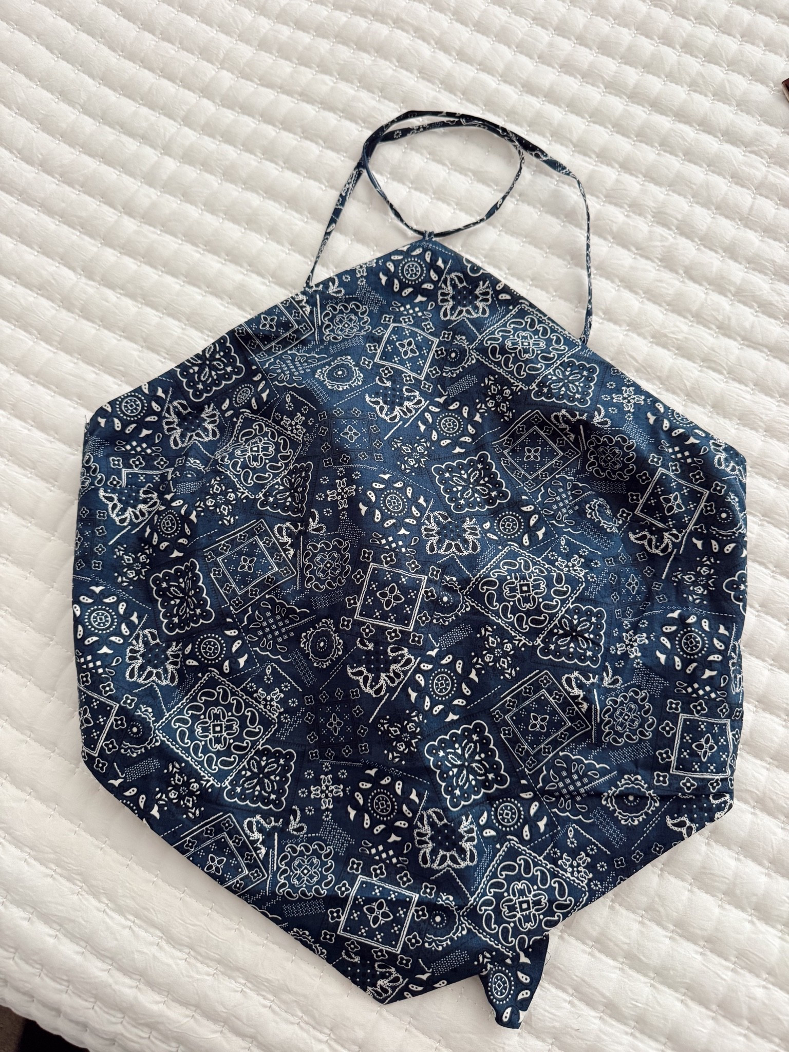This bandana crop top will be coming with me on every vacation. It would make the most chic cover up or date night look! 

@ASTR the Label #ad