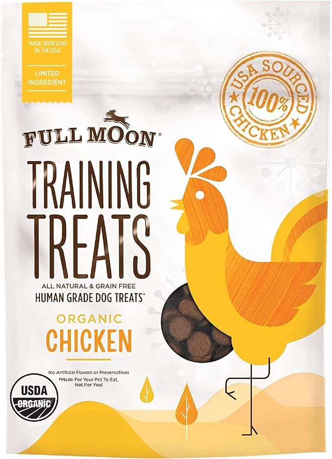 Full Moon Organic Human Grade Training Treats for Dogs | Amazon (US)