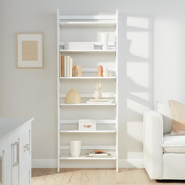 2 Solid Wood Stackable Folding White | The Container Store