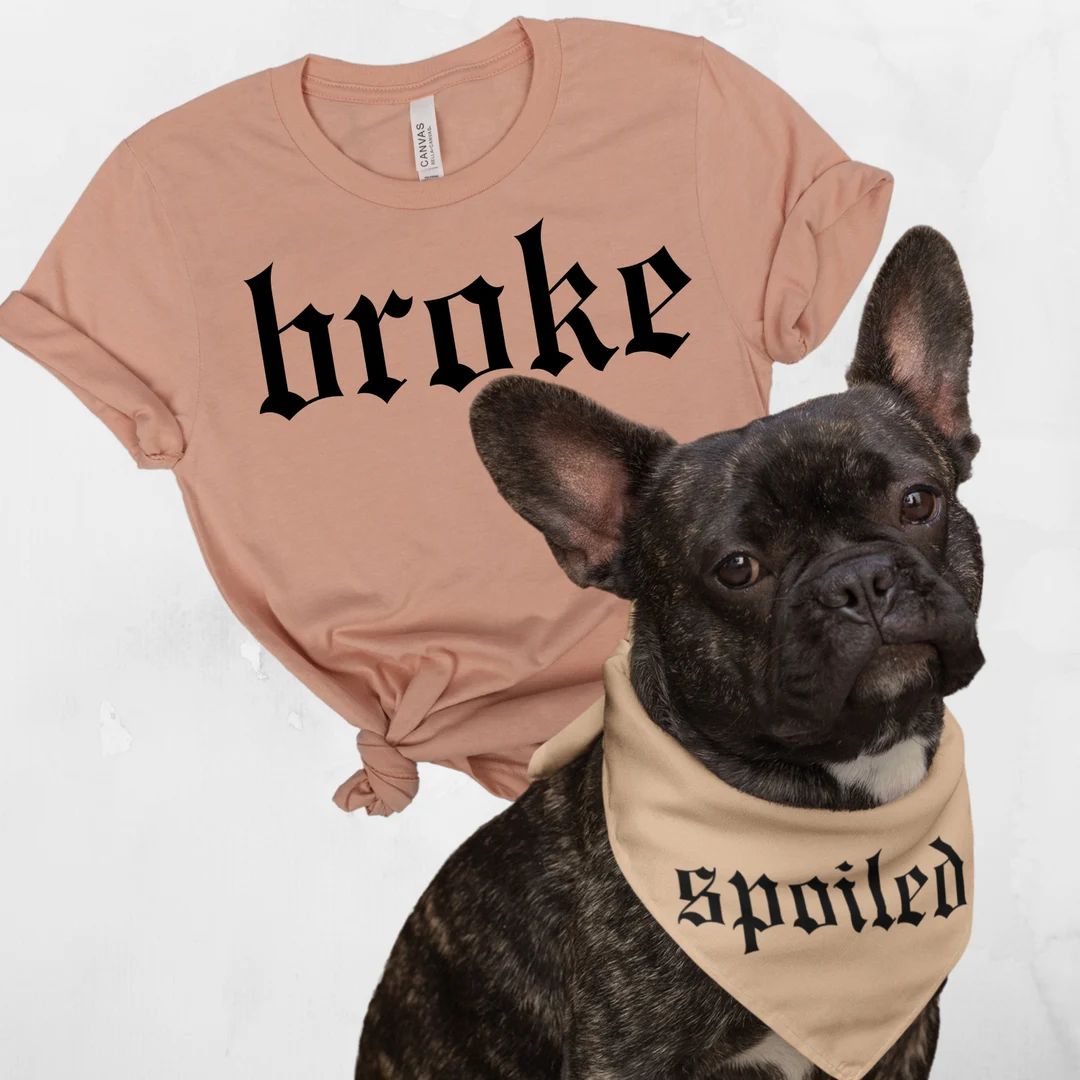 Matching Dog and Owner Set Dog Mom Shirt With Matching Dog - Etsy | Etsy (US)