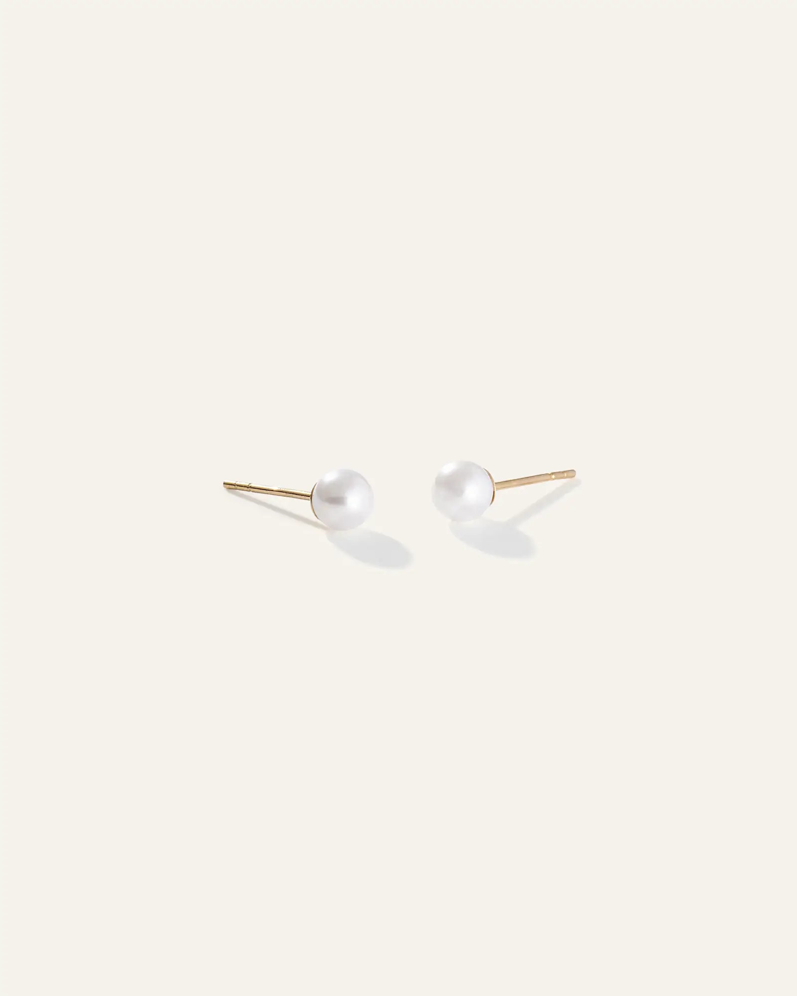 14K Gold Freshwater Cultured Pearl Studs | Quince