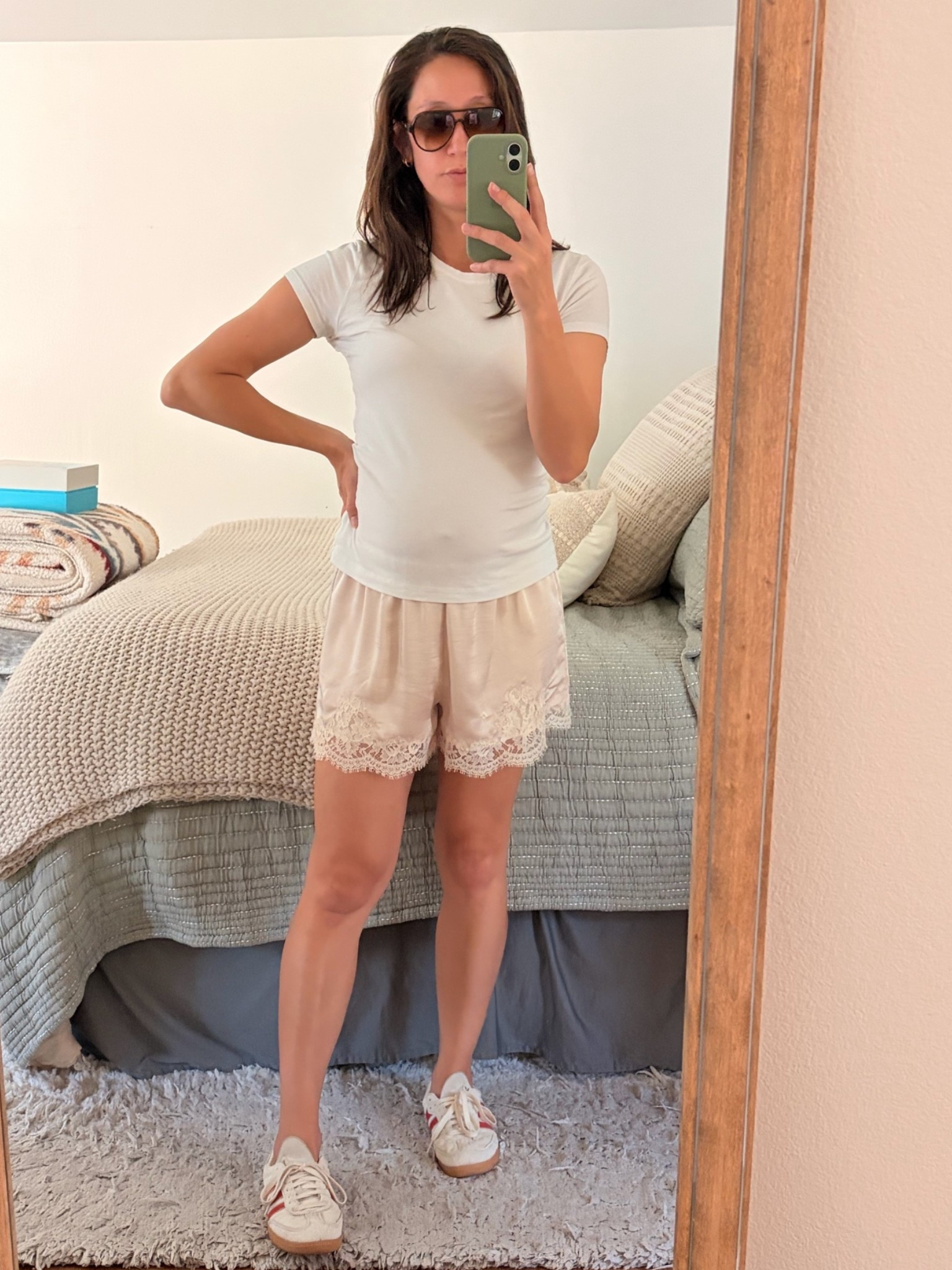 Big fan of these lace shorts 😍

#LTKootd #LTKBump #LTKmomlife