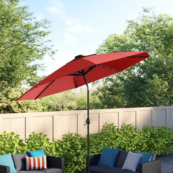 Jericho Lighted Market Umbrella | Wayfair North America