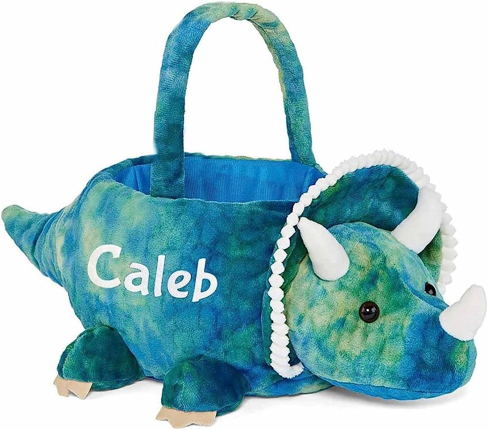 Personalized Plush Easter Basket (3D Dinosaur) | Amazon (US)