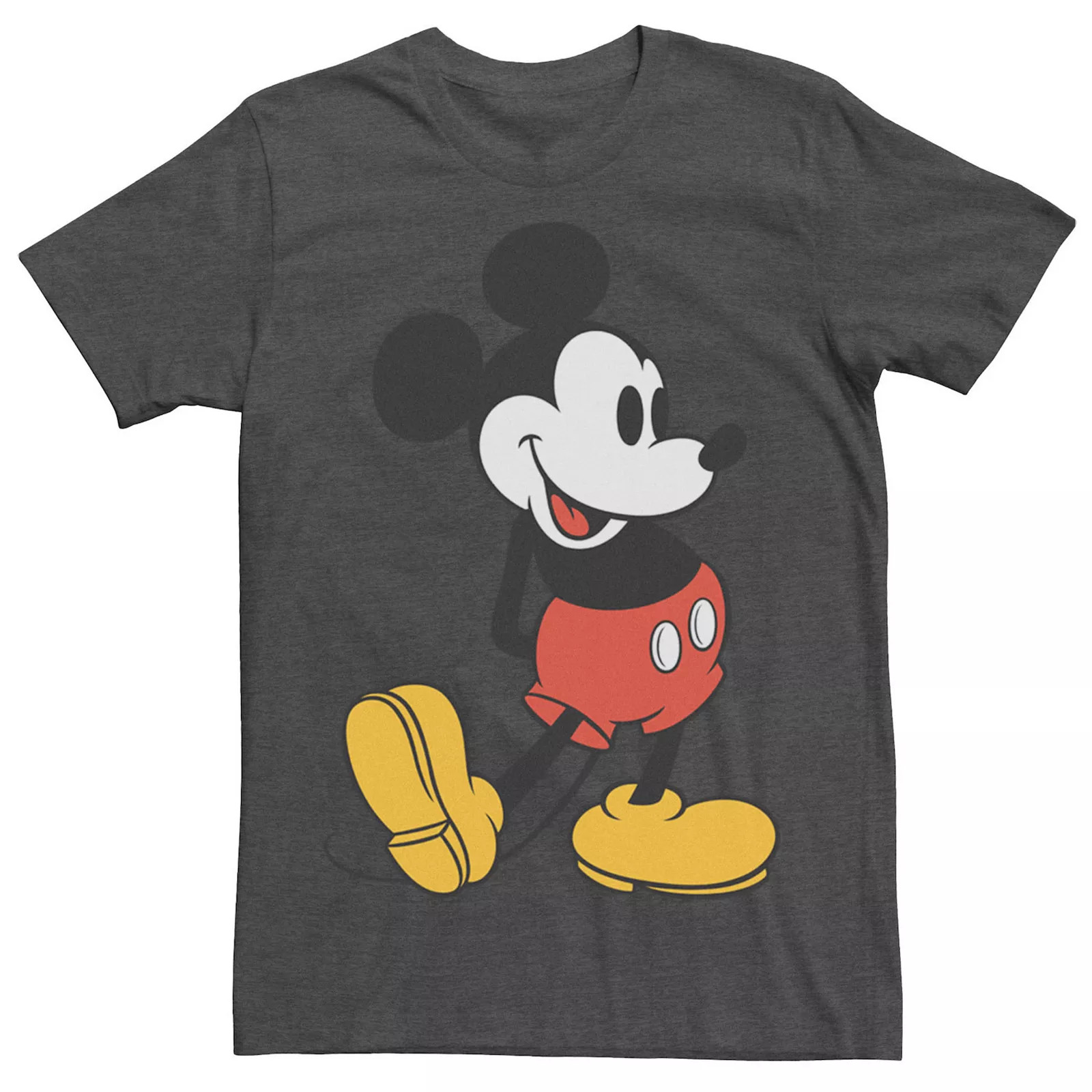 Men's Disney Mickey Mouse Vintage Leg Kick Tee, Size: 3XL, Dark Grey | Kohl's