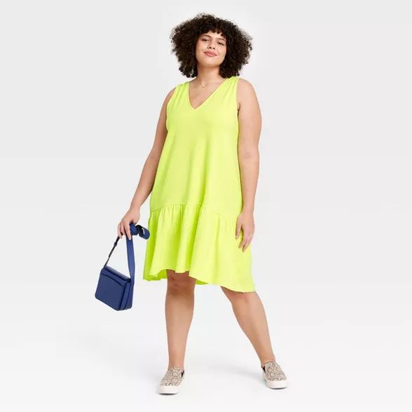 Women's Sleeveless Hem Knit Dress - A New Day™ | Target