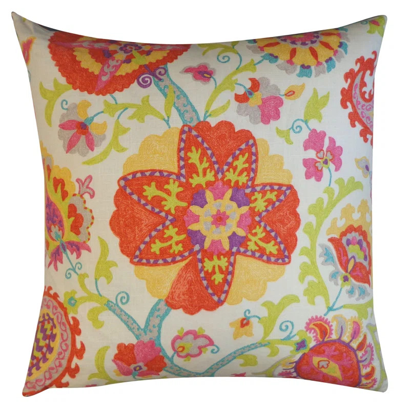 Ultan Floral Cotton Throw Pillow | Wayfair North America