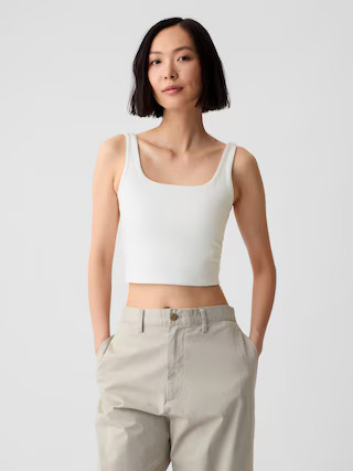 Compact Jersey Cropped Tank Top | Gap (US)