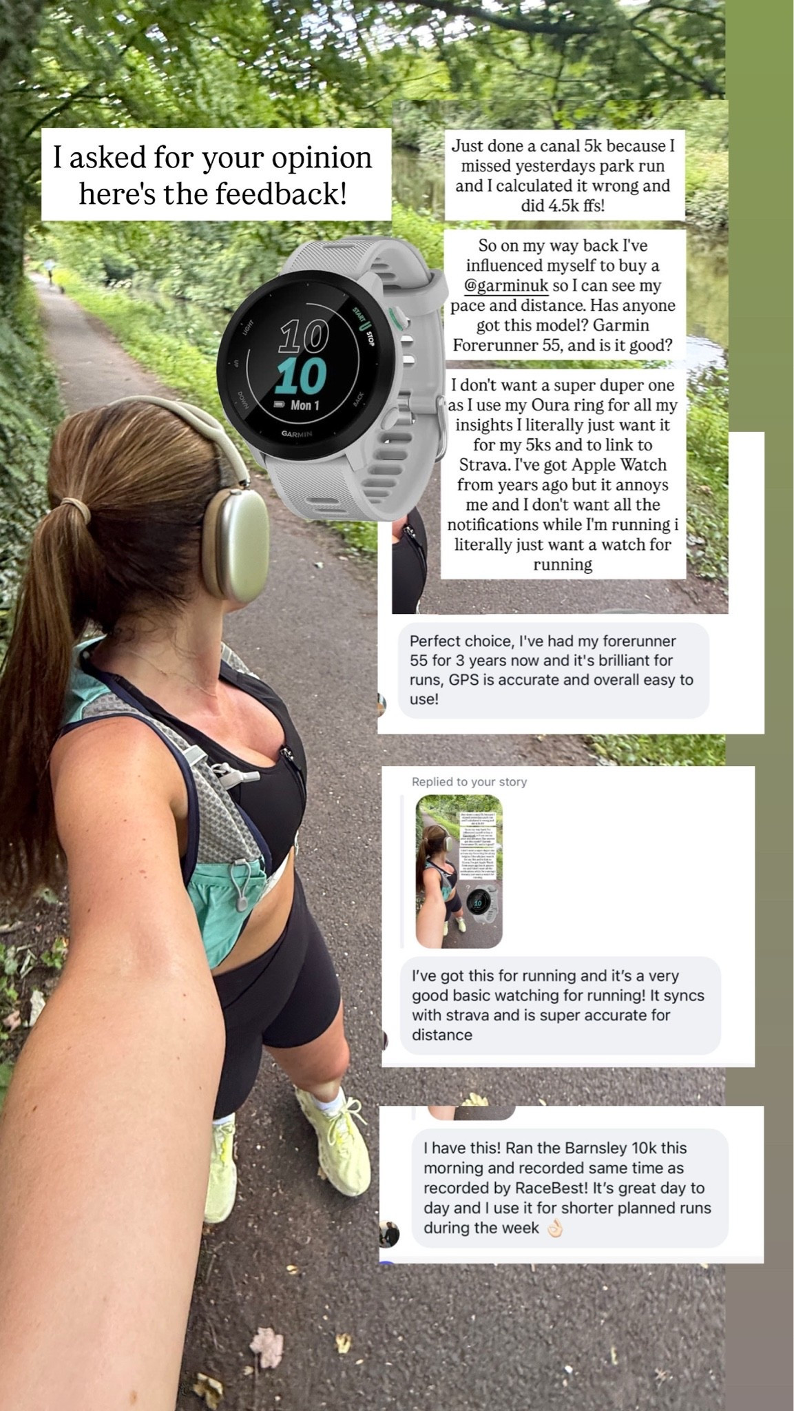 Just bought myself this Garmin watch for my runs, I don't want anything that tracks recovery as I have my oura ring I love! But I'm working on my 5k pace and it's so hard without a reliable watch. So this is a cheaper model but the feedback is amaizng! It's currently £119 was £150! #running #5k #garmin #amazon

#LTKfitness #LTKuk #LTKsummer