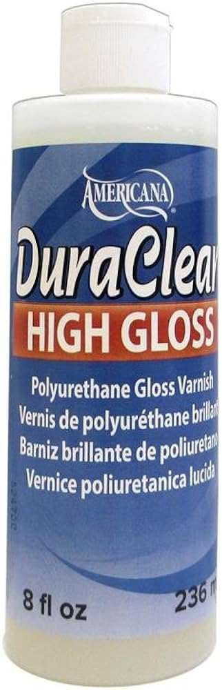 DecoArt Americana DuraClear Varnish 8oz High Gloss, 8 Fl Oz (Pack of 1), Blue | Amazon (US)