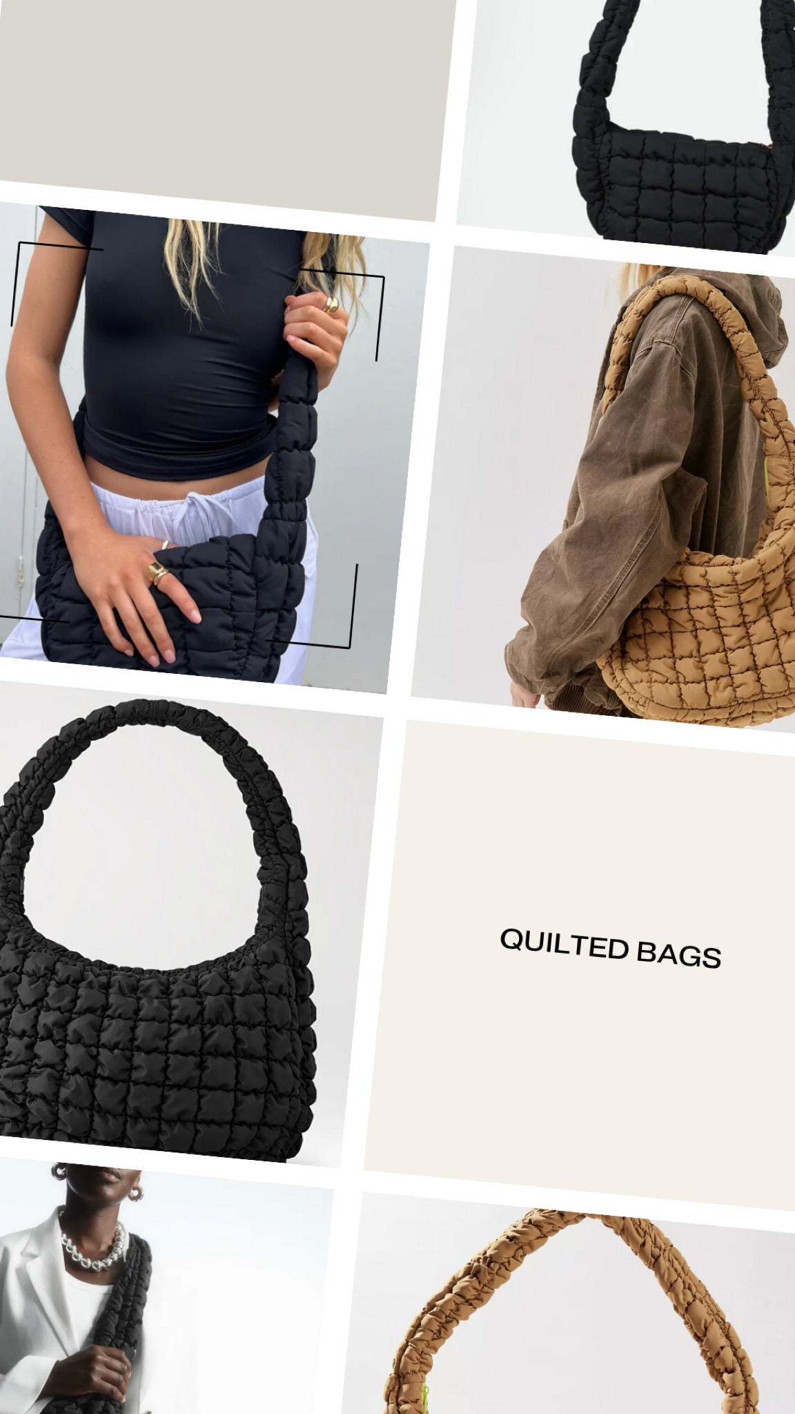 quilted bags are the moment 🐑☁️
