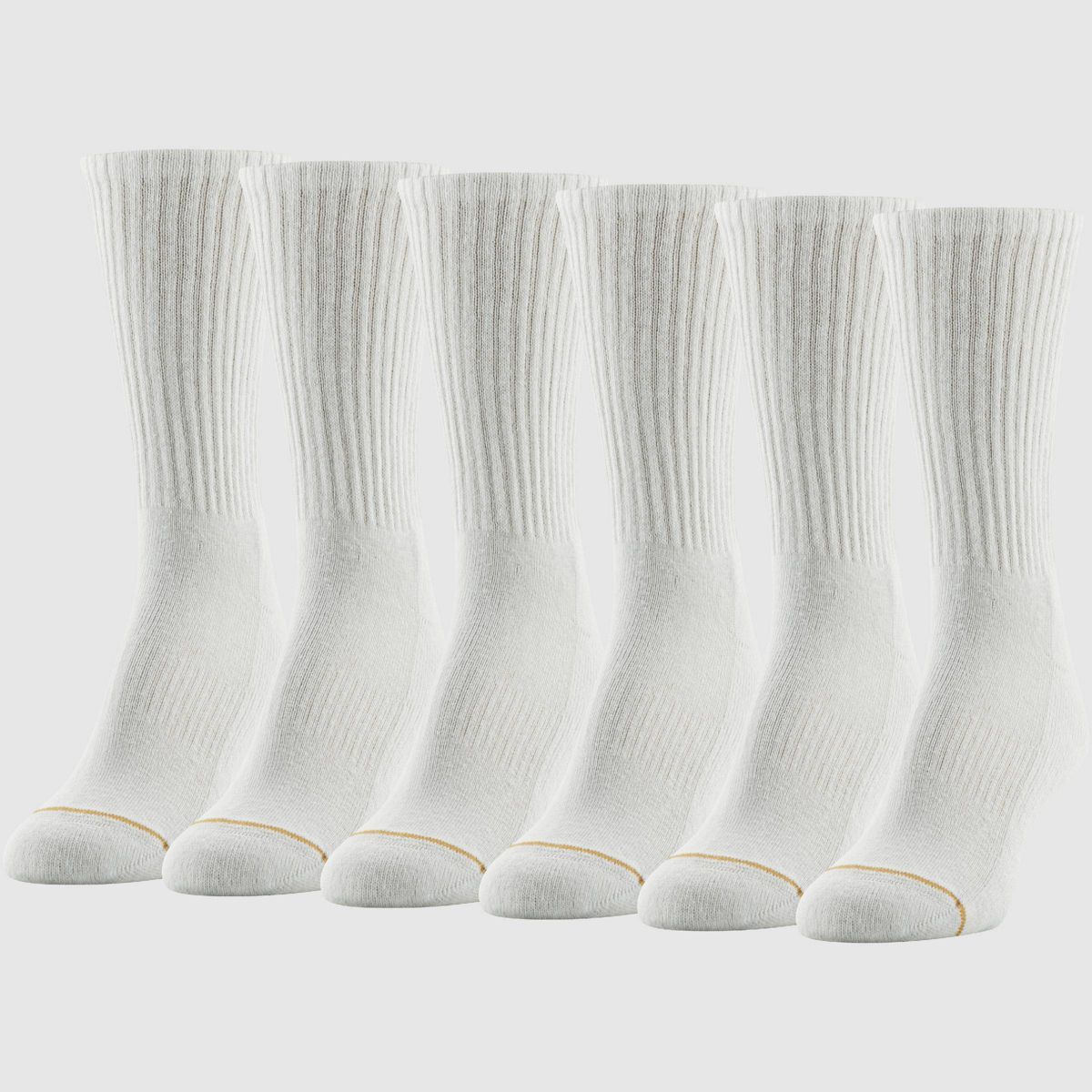 All Pro Women's 6pk Crew Cotton Athletic Socks - White 4-10 | Target