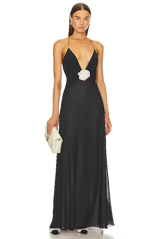 Sheer Deep V Long Slip Dress
                    
                    Helsa | Revolve Clothing (Global)