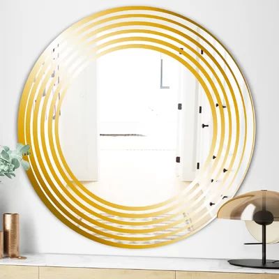Circles Glam Traditional Accent Mirror East Urban Home Size: 23.6" H x 23.6" W | Wayfair North America