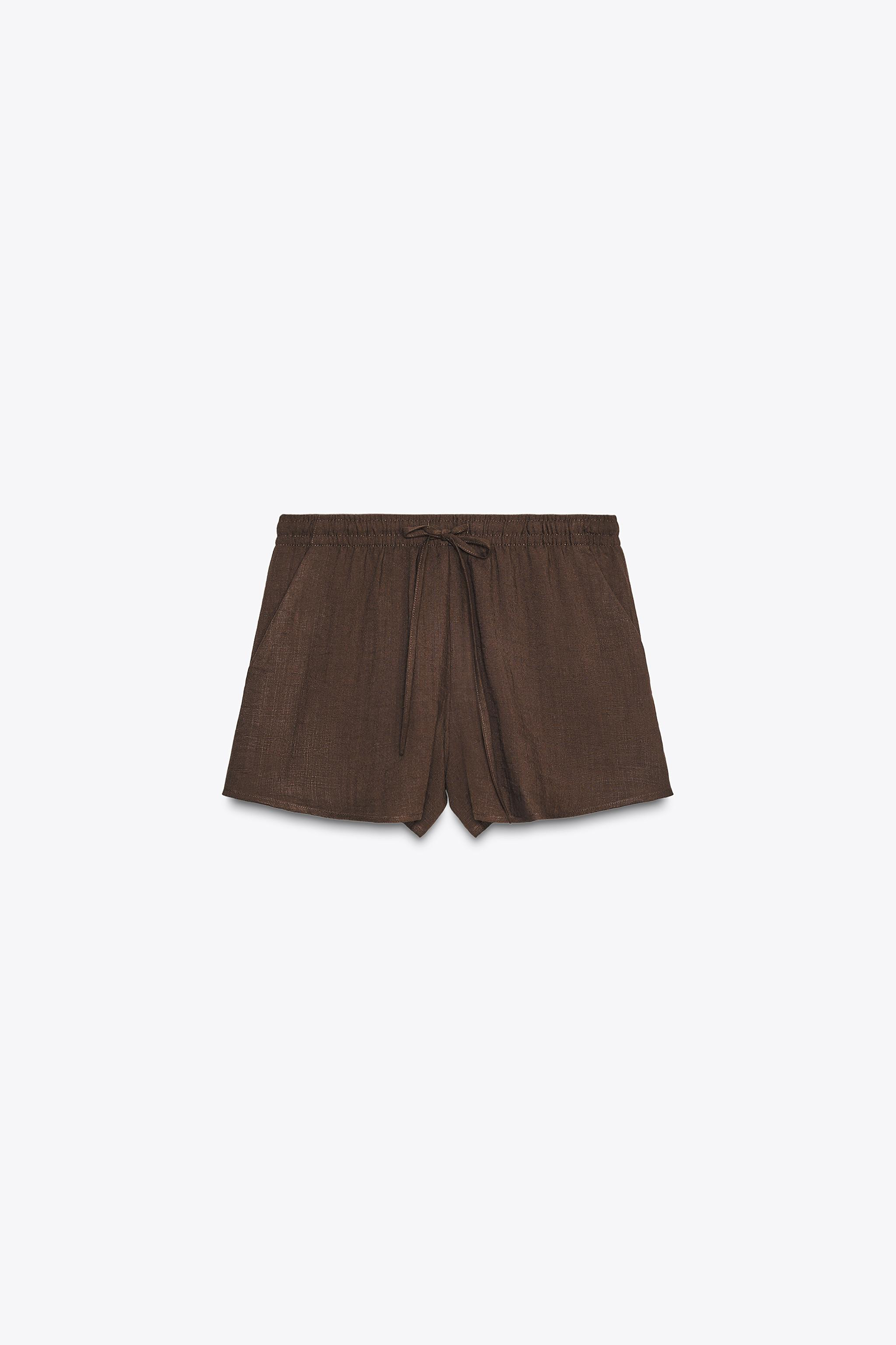 MINI SHORTS WITH DRAWSTRING | Zara US