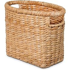 BIRDROCK HOME Seagrass Magazine Holder - Natural - Hand Woven Basket - Upright Living Room Organi... | Amazon (US)