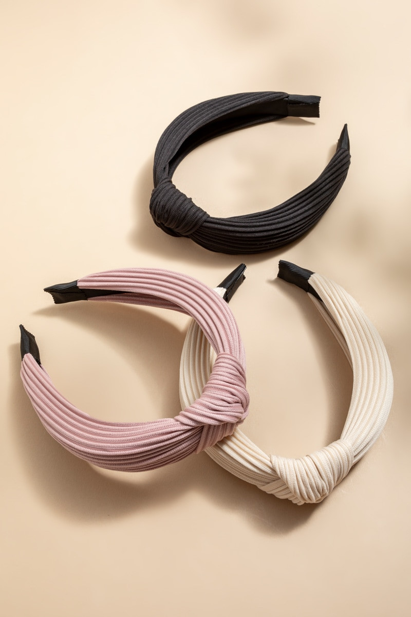 Nina Ivory Top Knot Headband | Francesca's
