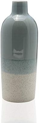 Scott Living Oasis Layered Ceramic Bottle Vase, 12 inch, Light Blue | Amazon (CA)