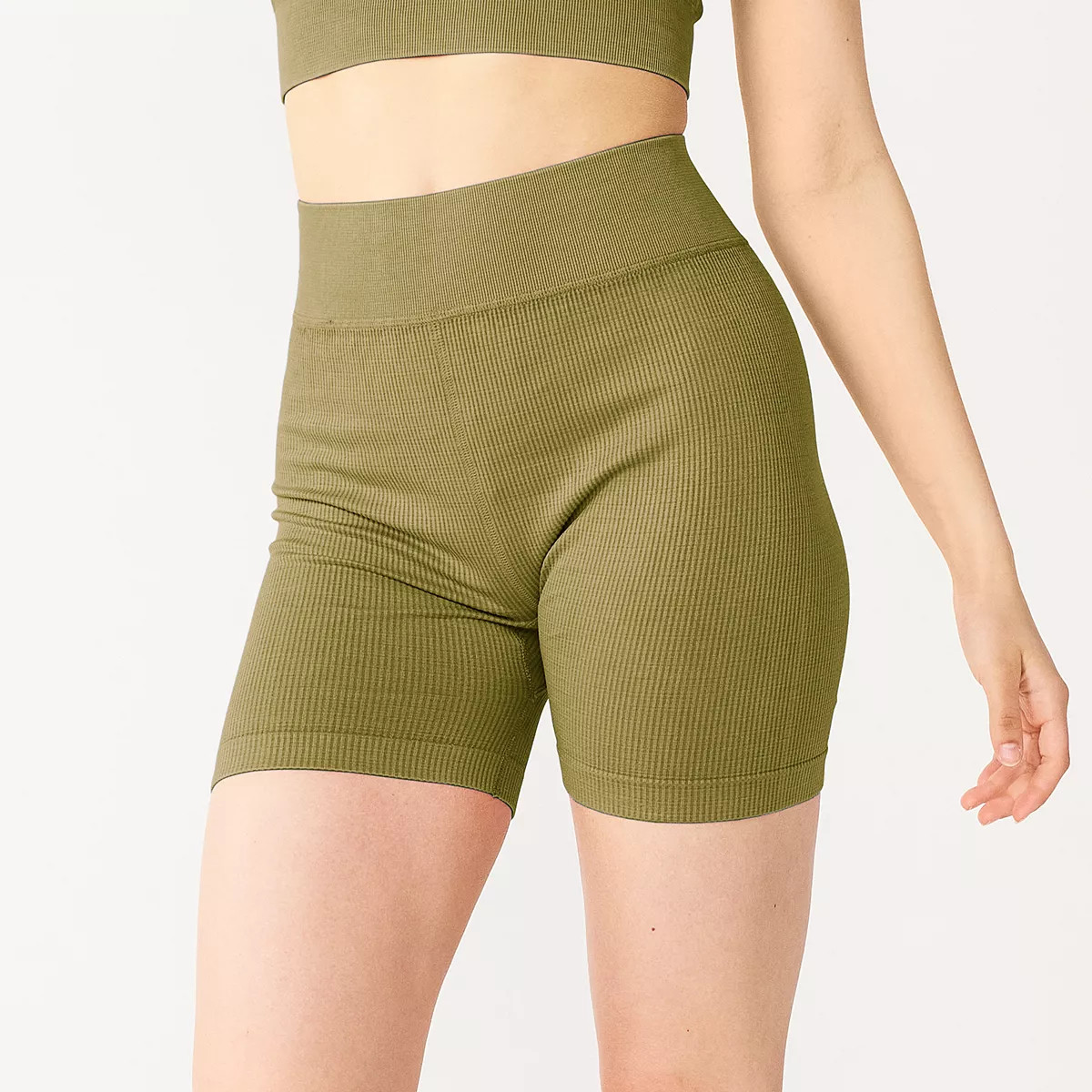 Juniors' SO® Seamless Ribbed Bike Shorts | Kohl's