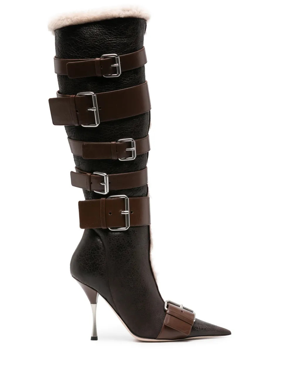 Blumarine 105mm Buckle Boots - Farfetch | Farfetch Global