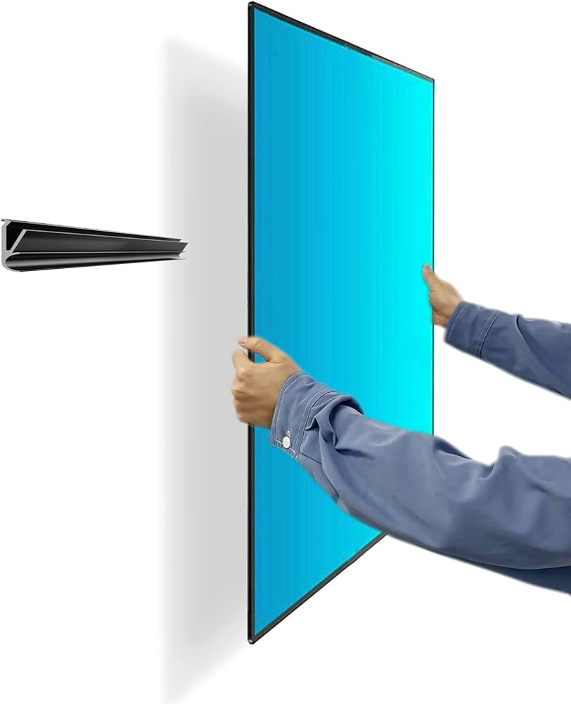 No Stud TV Wall Mount, Drywall Studless TV Hanger No Damage, No Drill, Non Screws, Dry Wall Flat ... | Amazon (US)