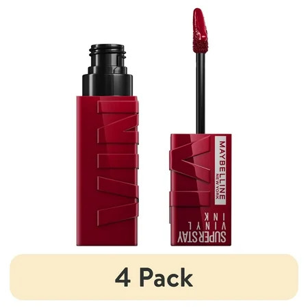(4 pack) Maybelline Super Stay Vinyl Ink Longwear Liquid Lipstick, Royal, 0.14 fl oz | Walmart (US)