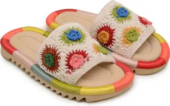 Sunset Crochet Slide Sandal | Nordstrom