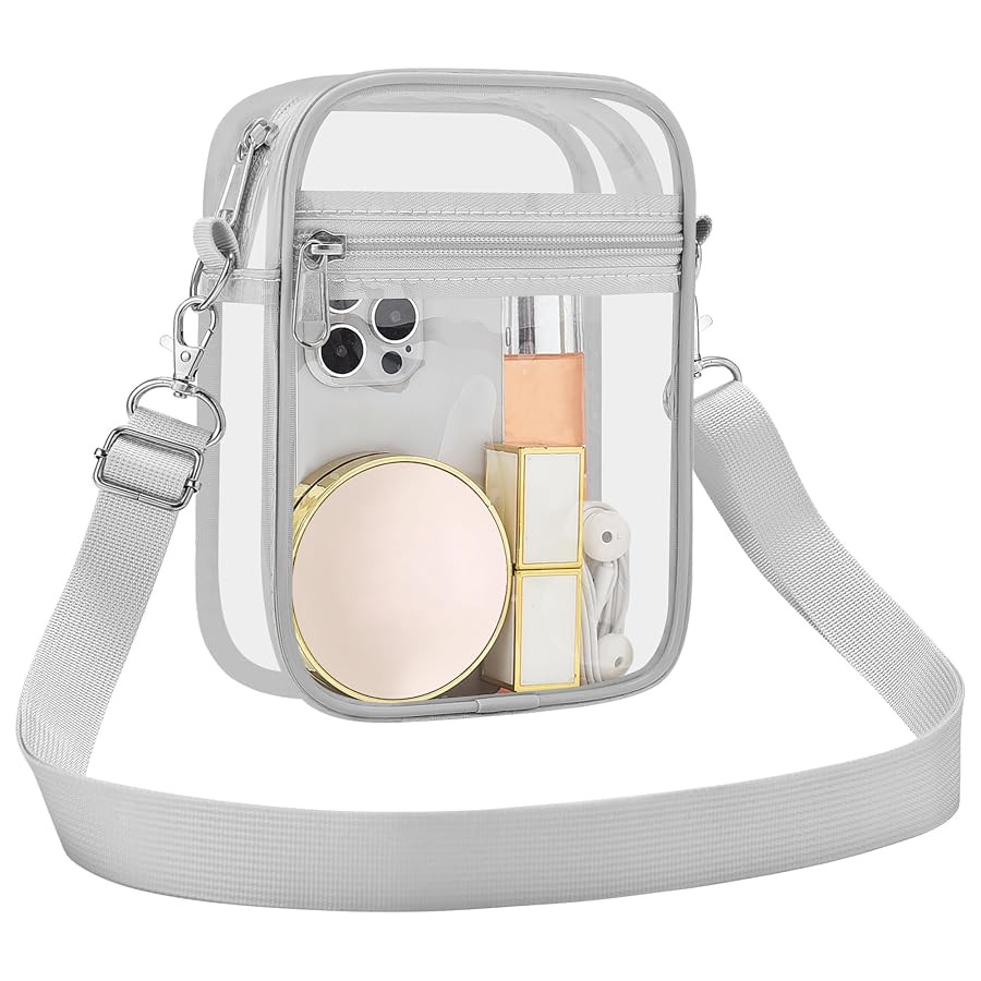 USPECLARE Clear Purse Stadium Approved CrossBody Bag for Men and Women | Amazon (US)