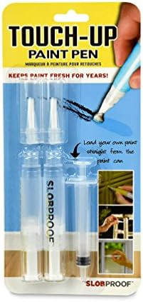 Slobproof Touch-Up Paint Pen | Fillable Paint Brush Pens for Interior Paint Touch Ups to Drywall,... | Amazon (US)