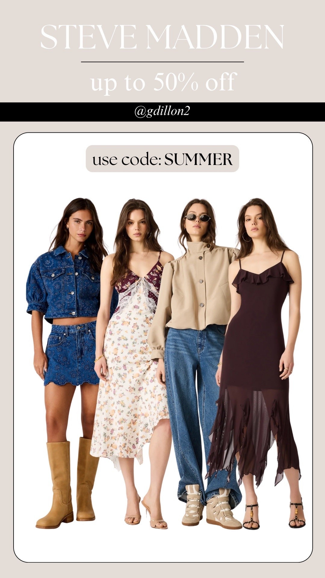 Never Miss a Sale: Up to 50% off with code SUMMER

#LTKootd #LTKSaleAlert #LTKSeasonal